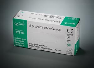 Gloves Vinyl Powder-Free Non-Sterile Disposable  .. .  .  